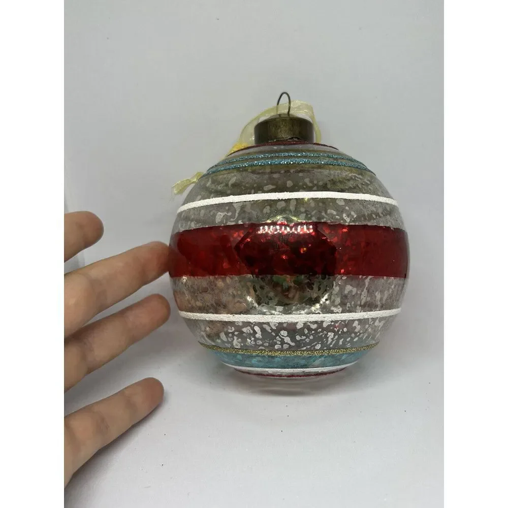 Pier 1 Imports Keepsake Christmas Ornament Handcrafted Lot Of 3 Glass SALE‎ ‼️